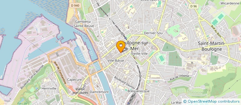 localisation de l'entreprise MONSIEUR OLIVIER VANSUYPEENE  BOULOGNE-SUR-MER