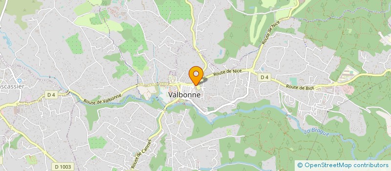 localisation de l'entreprise MONSIEUR OLIVIER VARIELLES  VALBONNE