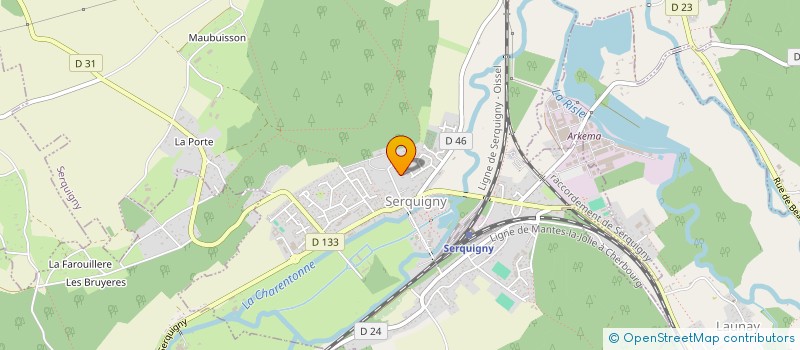 localisation de l'entreprise MONSIEUR OLIVIER VAUCHEL  SERQUIGNY