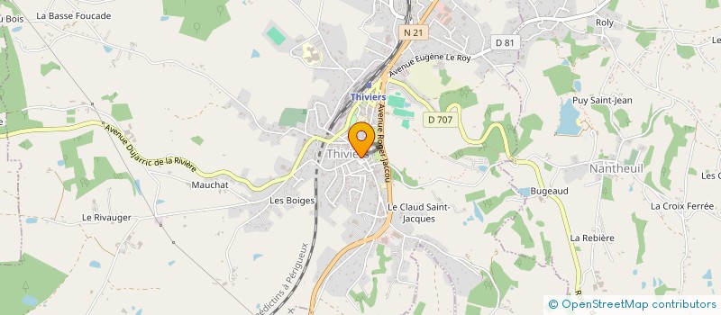 localisation de l'entreprise MONSIEUR OLIVIER VAUTRIN à THIVIERS