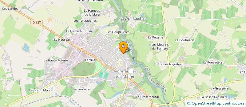 localisation de l'entreprise MONSIEUR OLIVIER VEILLARD  AIGREFEUILLE-SUR-MAINE