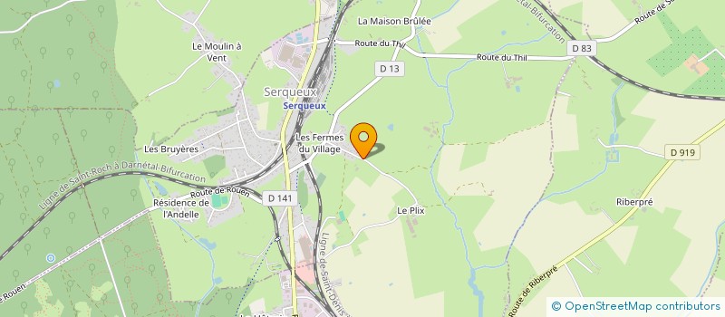 localisation de l'entreprise MONSIEUR OLIVIER VENDENDEGEN  SERQUEUX