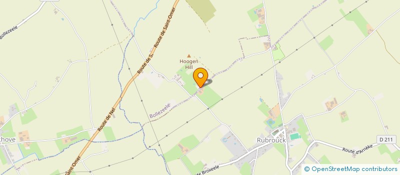 localisation de l'entreprise MONSIEUR OLIVIER VERCOUTTER  BOLLEZEELE