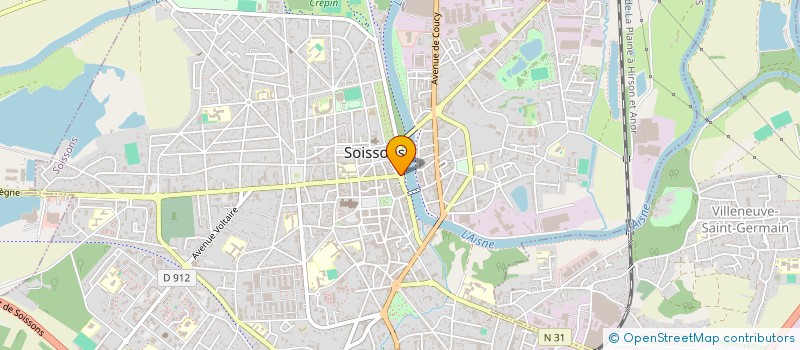 localisation de l'entreprise MONSIEUR OLIVIER VERDURMEN à SOISSONS