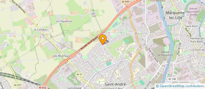 localisation de l'entreprise MONSIEUR OLIVIER VERMEIL à MARQUETTE-LEZ-LILLE