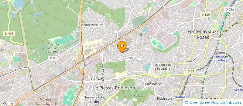 localisation de l'entreprise MONSIEUR OLIVIER VERSINI  LE PLESSIS-ROBINSON