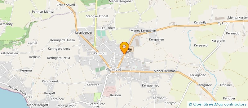 localisation de l'entreprise MONSIEUR OLIVIER VIDAL à PLOZEVET