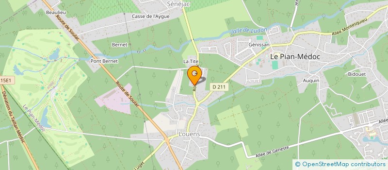 localisation de l'entreprise MONSIEUR OLIVIER VIDAL  LE PIAN-MEDOC