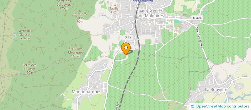 localisation de l'entreprise MONSIEUR OLIVIER VIELLES  SAINT-GENIES-DE-MALGOIRES