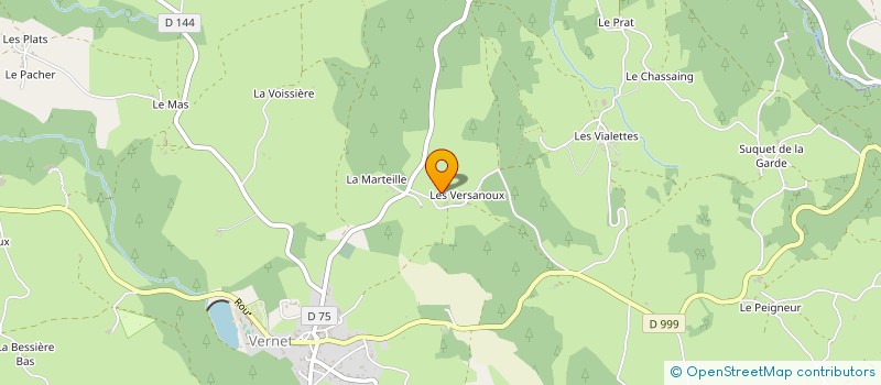 localisation de l'entreprise MONSIEUR OLIVIER VIGERY  LE VERNET-CHAMEANE