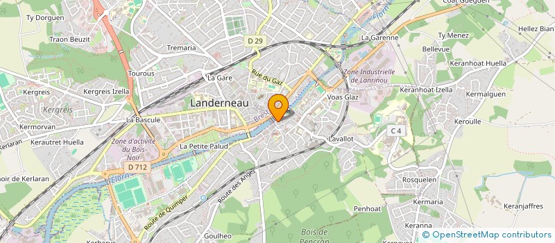 localisation de l'entreprise MONSIEUR OLIVIER VIGNEULLE  LANDERNEAU