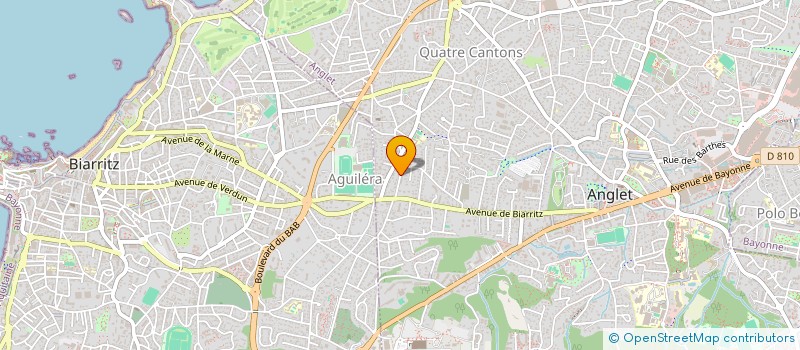 localisation de l'entreprise MONSIEUR OLIVIER VILLENEUVE  ANGLET