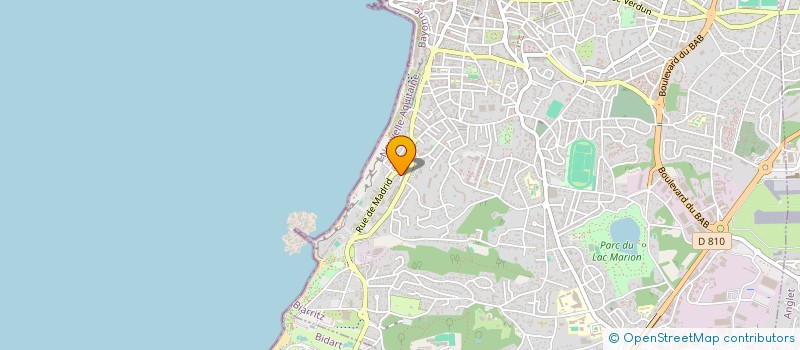 localisation de l'entreprise MONSIEUR OLIVIER VINCENT  BIARRITZ