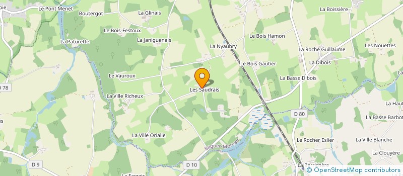 localisation de l'entreprise MONSIEUR OLIVIER VIRAT-RIVIERE  BAGUER-MORVAN