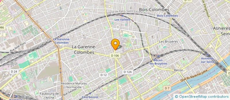 localisation de l'entreprise MONSIEUR OLIVIER VITRAT à LA GARENNE-COLOMBES