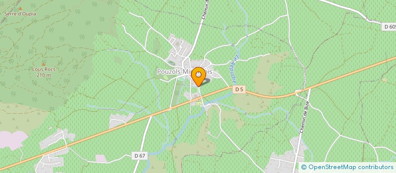 localisation de l'entreprise MONSIEUR OLIVIER VIVEN  POUZOLS-MINERVOIS