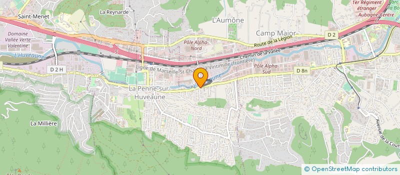 localisation de l'entreprise MONSIEUR OLIVIER VOL  LA PENNE-SUR-HUVEAUNE