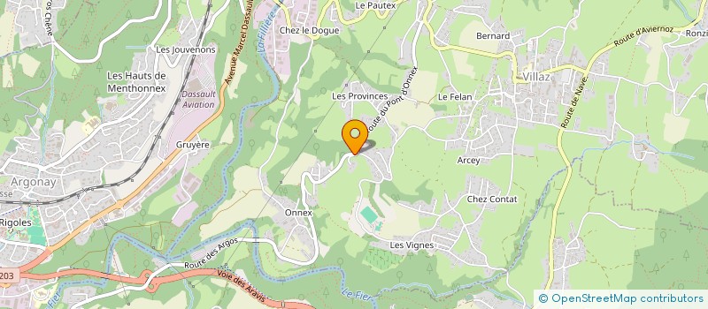 localisation de l'entreprise MONSIEUR OLIVIER VOLPE  VILLAZ