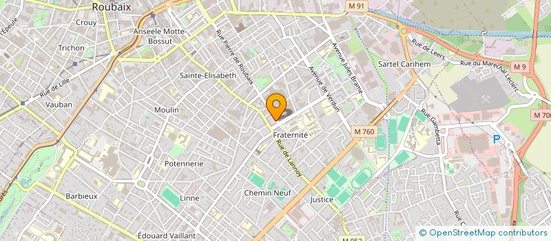 localisation de l'entreprise MONSIEUR OLIVIER VOUN  ROUBAIX