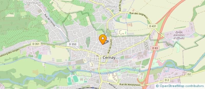 localisation de l'entreprise MONSIEUR OLIVIER WERLY  CERNAY