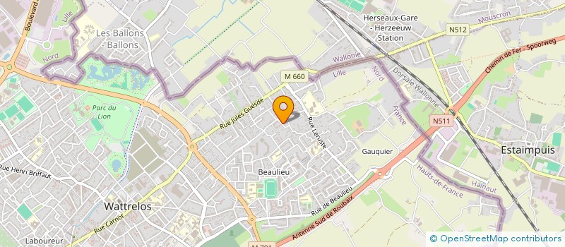 localisation de l'entreprise MONSIEUR OLIVIER WILLAERT  WATTRELOS