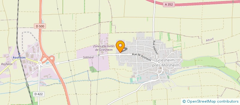 localisation de l'entreprise MONSIEUR OLIVIER WIMMER  GRIESHEIM-PRES-MOLSHEIM