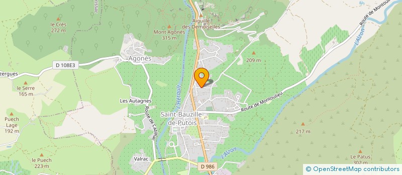 localisation de l'entreprise MONSIEUR OLIVIER ZAMORA  SAINT-BAUZILLE-DE-PUTOIS