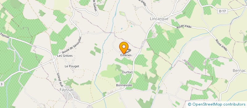 localisation de l'entreprise MONSIEUR OLIVIER ZAPATA  FAYSSAC