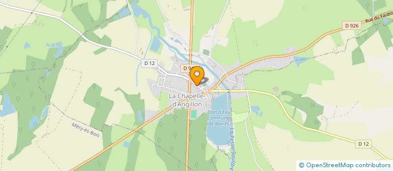 localisation de l'entreprise MONSIEUR OLIVIER ZIMA  LA CHAPELLE-D'ANGILLON