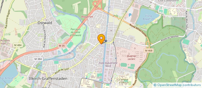 localisation de l'entreprise MONSIEUR OLIVIER ZUND  ILLKIRCH-GRAFFENSTADEN