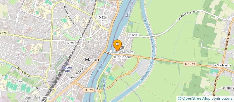 localisation de l'entreprise MONSIEUR OLIVIERO MINZIO  SAINT-LAURENT-SUR-SAONE