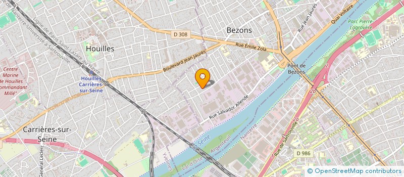 localisation de l'entreprise MONSIEUR OLIVIO CORDEIRO  BEZONS