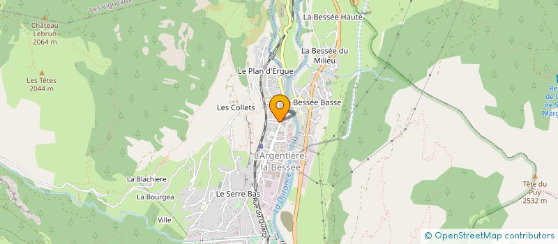 localisation de l'entreprise MONSIEUR OLLIVIER CYTE à L'ARGENTIERE-LA-BESSEE