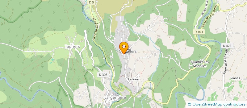 localisation de l'entreprise MONSIEUR OLLIVIER DOURS à LARGENTIERE