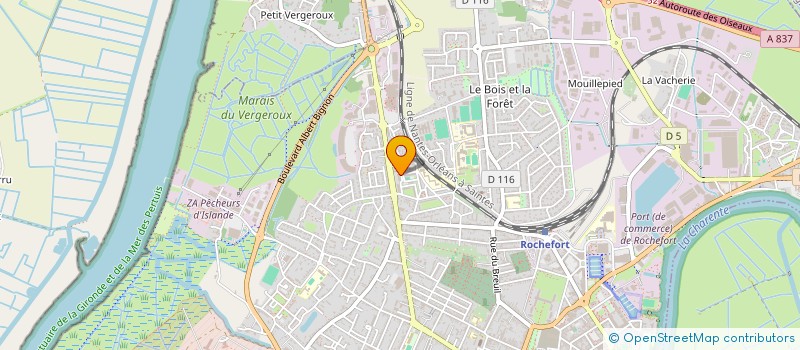 localisation de l'entreprise MONSIEUR OLLIVIER GRATEAU  ROCHEFORT