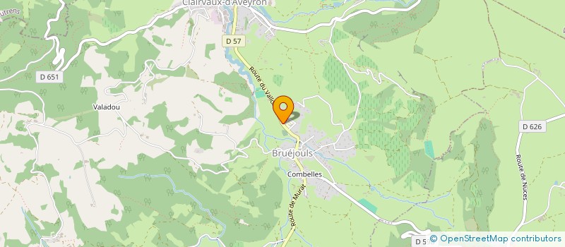 localisation de l'entreprise MONSIEUR OLLIVIER LAPORTE  CLAIRVAUX-D'AVEYRON