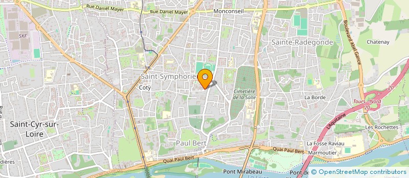 localisation de l'entreprise MONSIEUR OLLIVIER MABILLEAU  TOURS