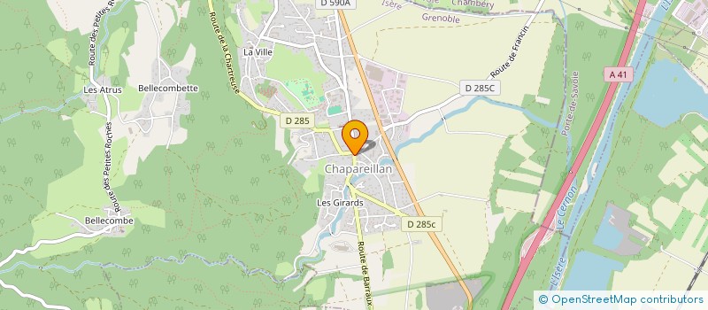 localisation de l'entreprise MONSIEUR OLLIVIER PUJOL  CHAPAREILLAN