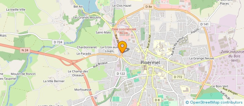 localisation de l'entreprise MONSIEUR OLLIVIER SAVELLI  PLOERMEL