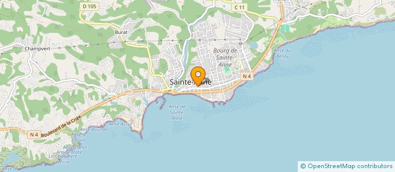 localisation de l'entreprise MONSIEUR OLY DAMUS  SAINTE ANNE