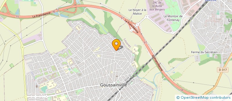 localisation de l'entreprise MONSIEUR OM TEKRIWAL  GOUSSAINVILLE