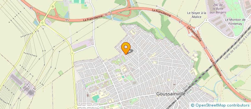 localisation de l'entreprise MONSIEUR OMAID KHAN DUSTAHEL  GOUSSAINVILLE