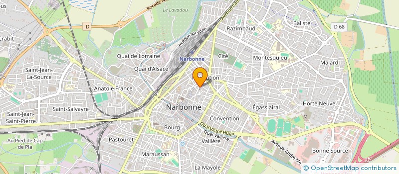 localisation de l'entreprise MONSIEUR OMAR ADAM BACHIR à NARBONNE