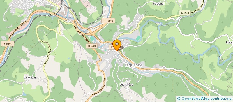 localisation de l'entreprise MONSIEUR OMAR AHARCHAOU à LAGUENNE-SUR-AVALOUZE