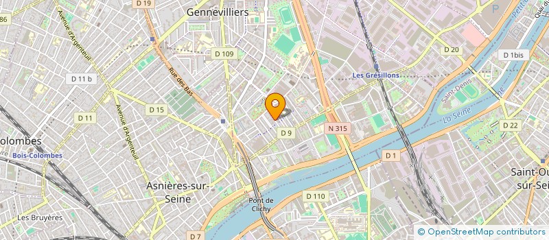 localisation de l'entreprise MONSIEUR OMAR AIT DAOUD  GENNEVILLIERS