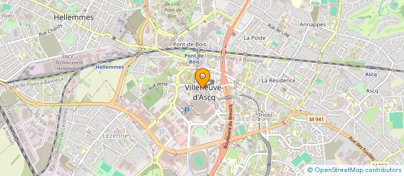 localisation de l'entreprise MONSIEUR OMAR AJBILOU  VILLENEUVE-D'ASCQ