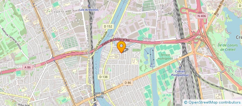 localisation de l'entreprise MONSIEUR OMAR AKKOUDA  CHOISY-LE-ROI