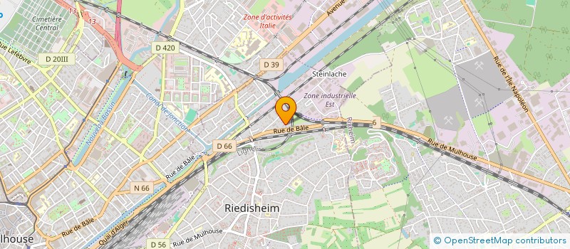 localisation de l'entreprise MONSIEUR OMAR ALLOUS  RIEDISHEIM