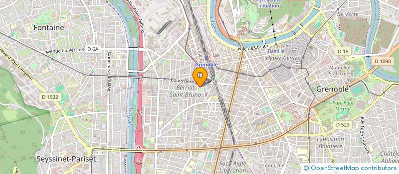 localisation de l'entreprise MONSIEUR OMAR AMROU à GRENOBLE