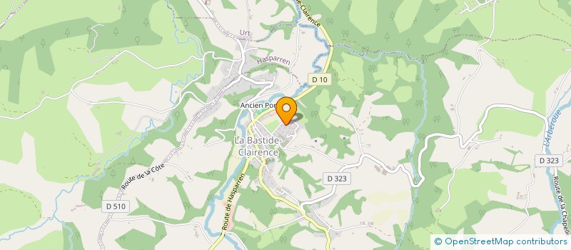 localisation de l'entreprise MONSIEUR OMAR AOUNALI  LA BASTIDE-CLAIRENCE